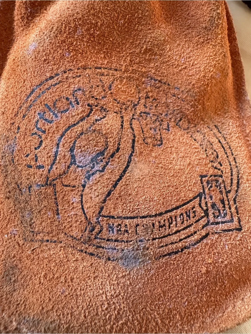 Heritage suede pouch